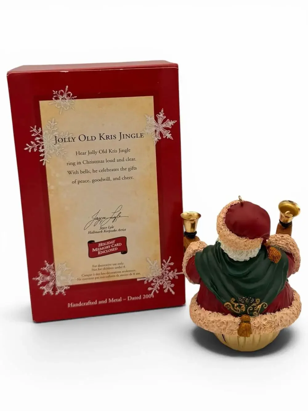 2004 Hallmark Keepsake Jolly Old Kris Jingle Santa Christmas Ornament